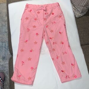Gently Loved Lily Pulitzer Girls Embroidered Cherry Pant